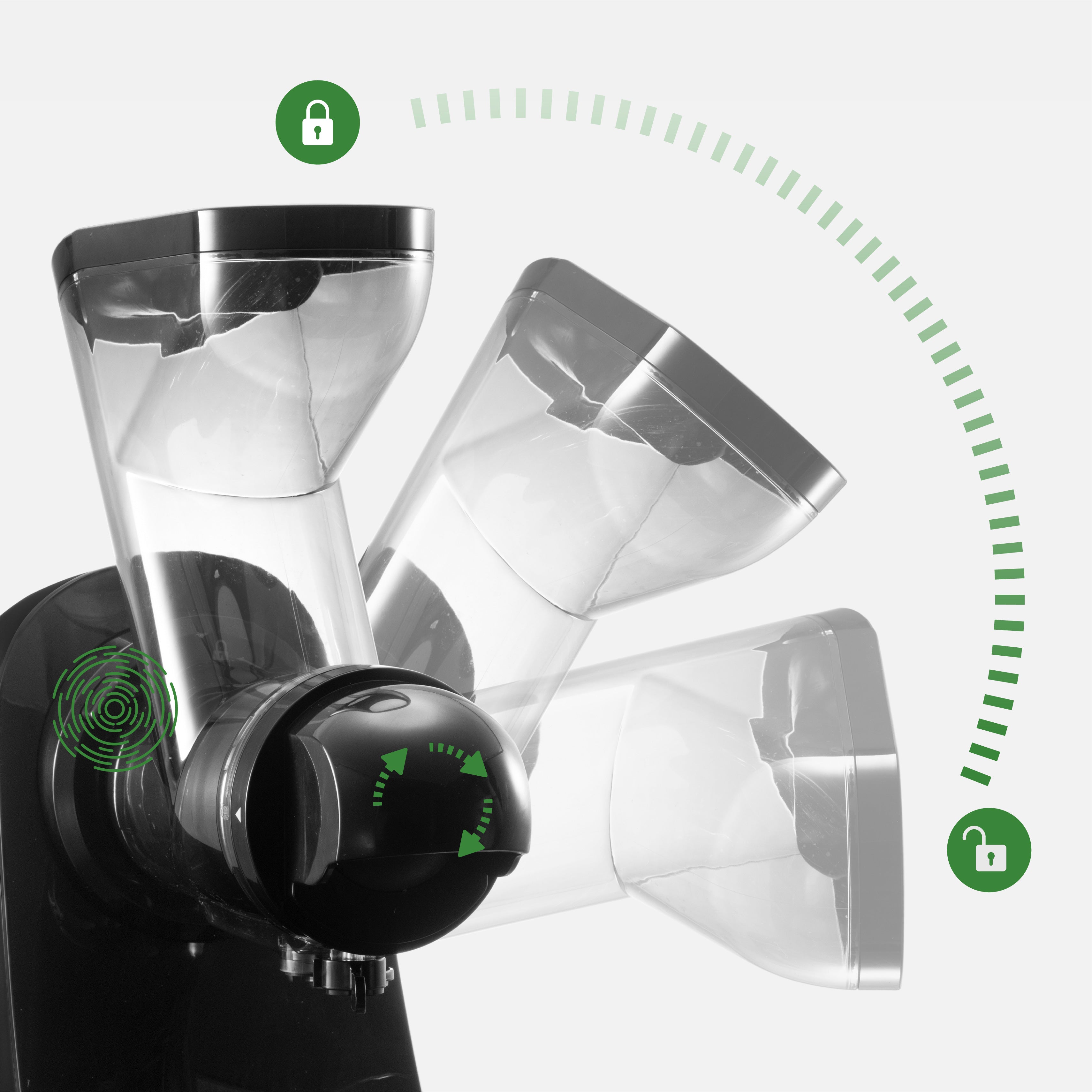 Linkchef Entsafter Slow Juicer Kaltpress-Entsafter BPA-Frei 1,2 L 200 W